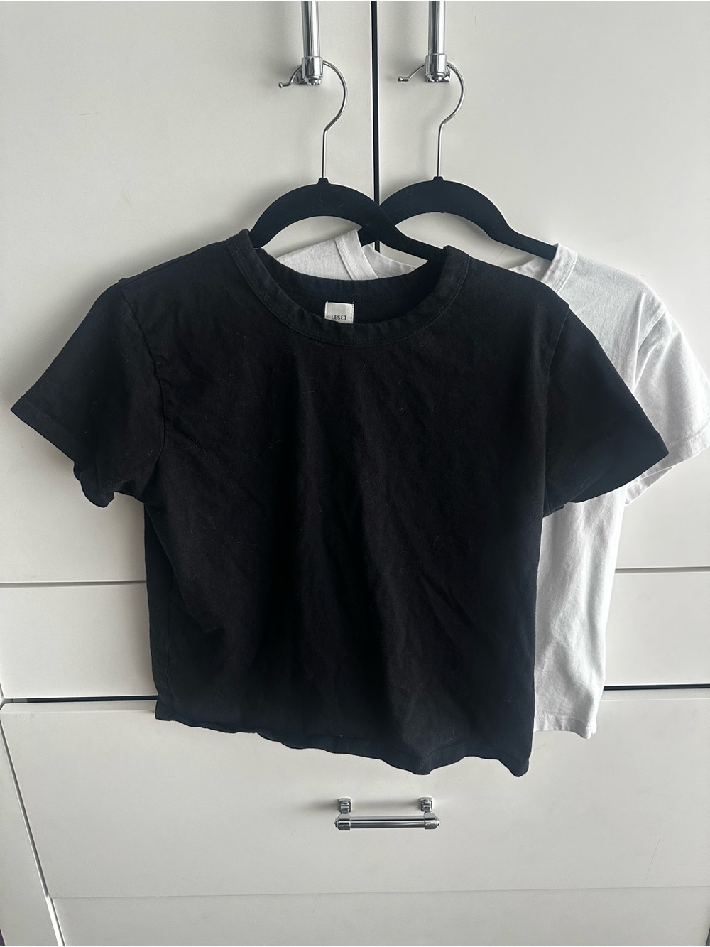 LESET margo tee pack in black and white